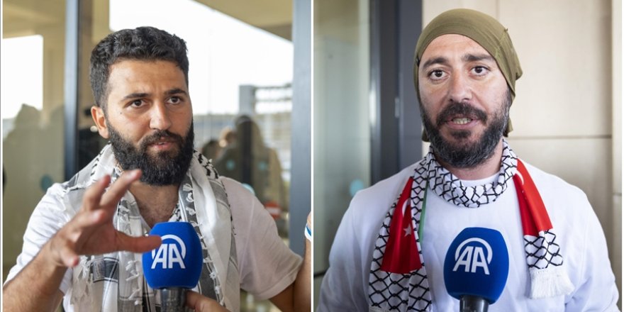 Özgürlük Filosu’ndaki aktivistler gazetecilere konuştu Özgürlük Filosu’ndaki aktivistler gazetecilere konuştu