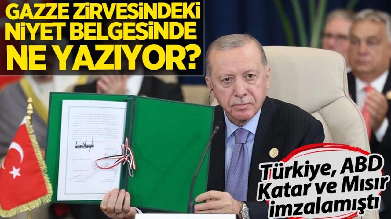 ABD, Mısır ve Katar Gazze için Niyet Belgesi imzaladı