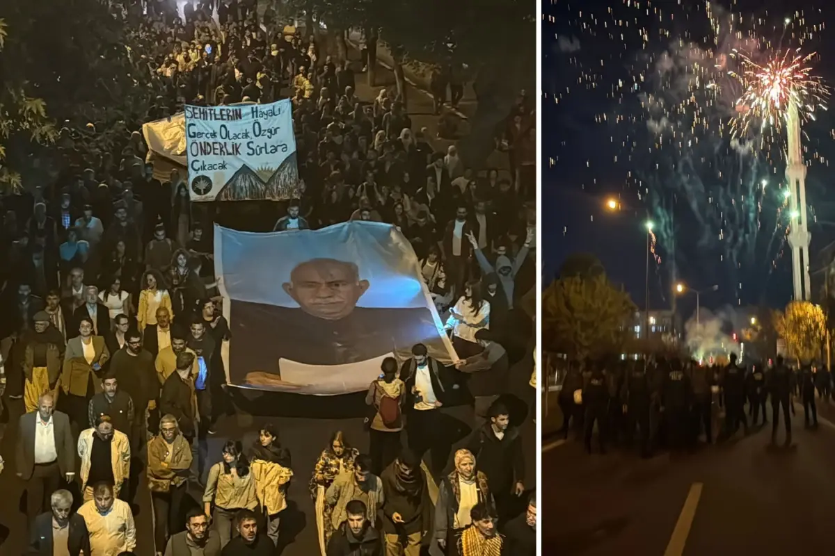 Diyarbakır’da Abdullah Öcalan İçin Yürüyüş Düzenlendi Diyarbakır’da Abdullah Öcalan İçin Yürüyüş Düzenlendi