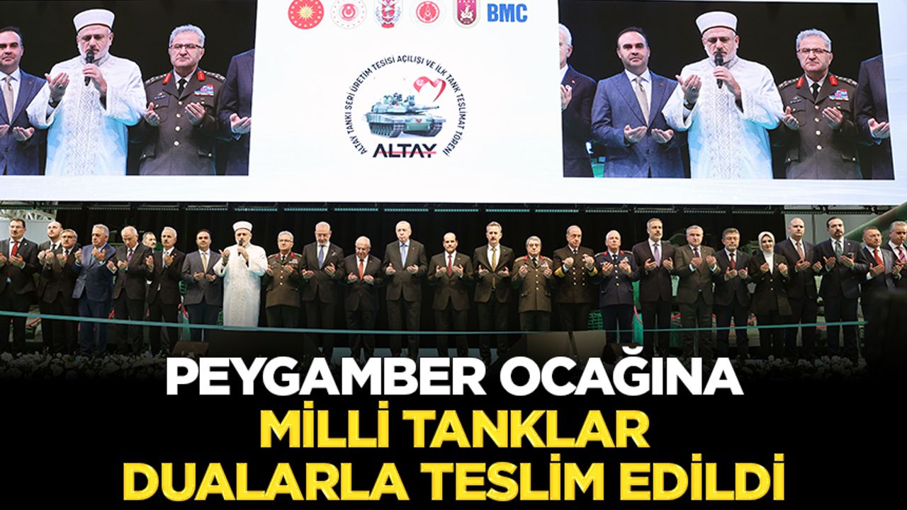 Milli Tankların Dualarla Teslim Töreni Gerçekleşti