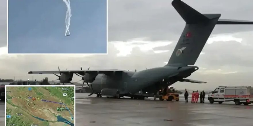 TSK’ya Ait Askeri Kargo Uçağı Gürcistan’da Düştü